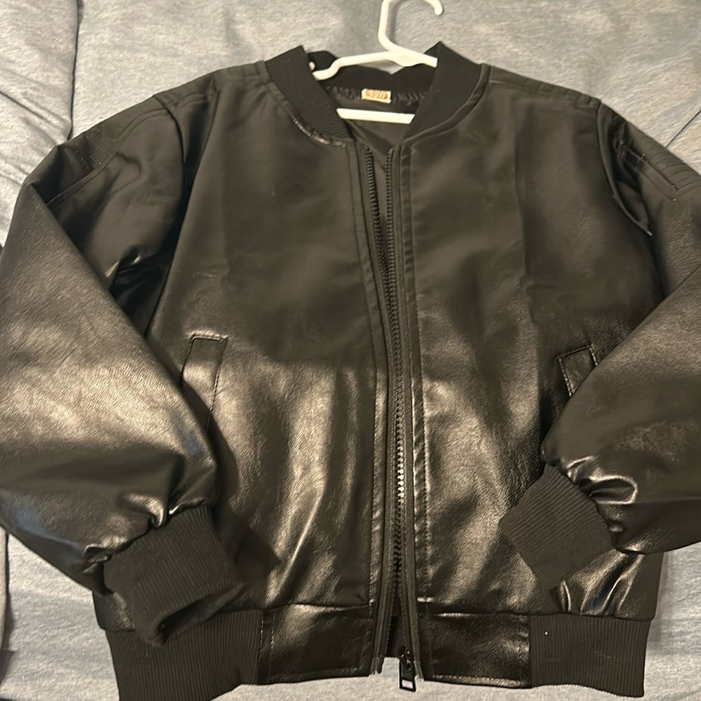 Faux leather jacket